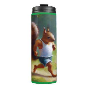 Squirrel Running Thermal Tumbler