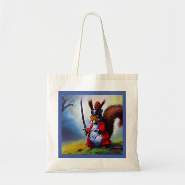 Squirrel Samurai Tote Bag (Front)