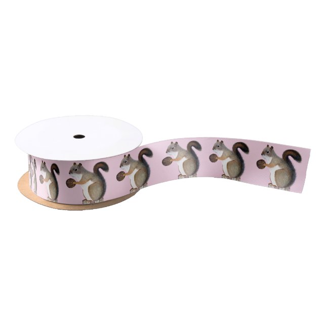 Squirrel Satin Ribbon (Spool)