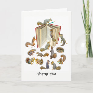 Squirrel School Thank You Card