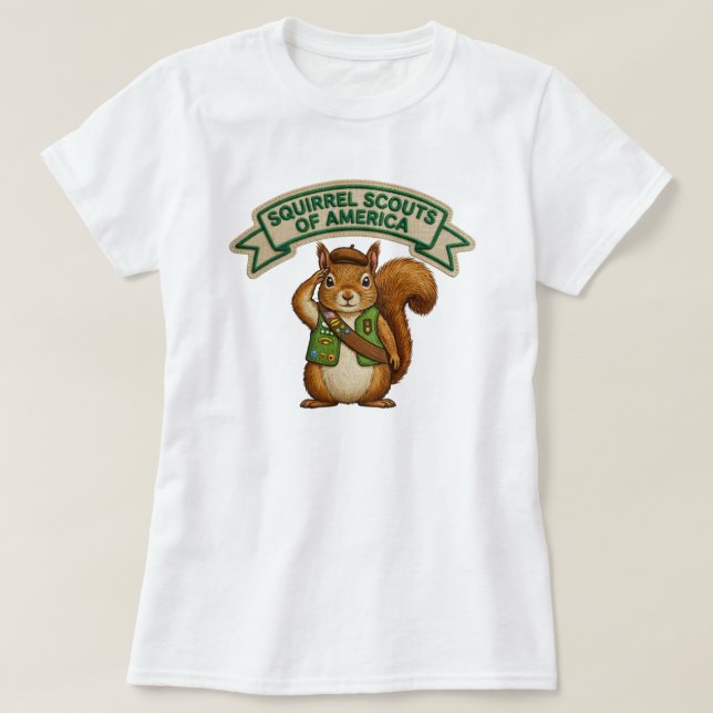 Squirrel Scout T-Shirt (Design Front)