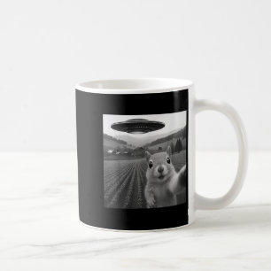 Squirrel Selfie With Alien Ufo Funny For Men Women Coffee Mug