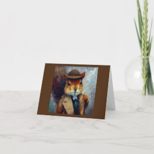 Squirrel Sherlock Holmes Card