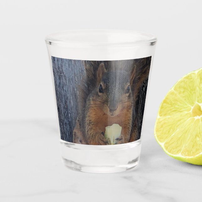 Squirrel Shot Glass (Front)