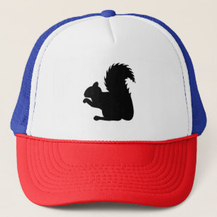 Squirrel Silhouette Trucker Hat