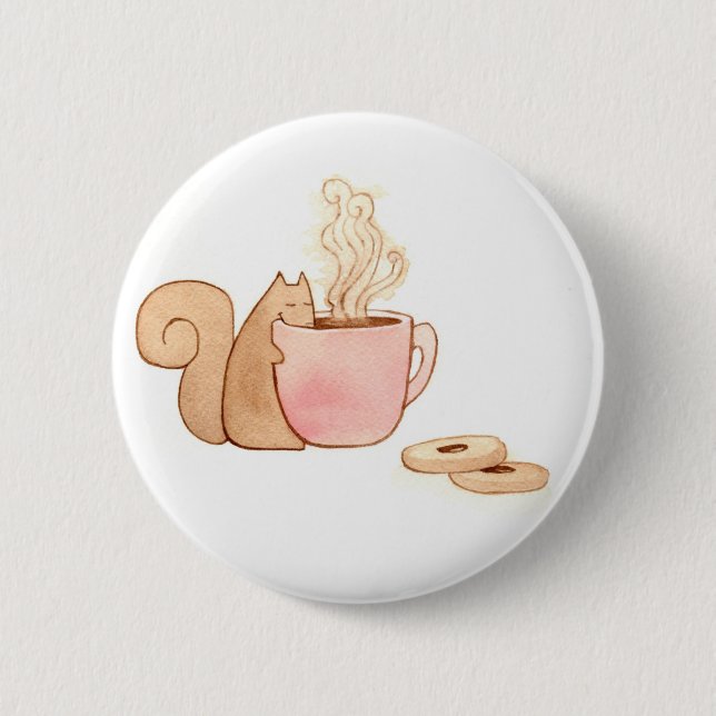 Squirrel Snack Button (Front)