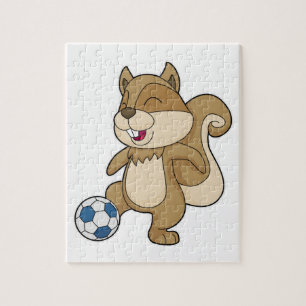 Squirrel Soccer player Soccer Jigsaw Puzzle