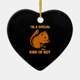 Squirrel - Special Kind Of Nut Ceramic Tree Decoration