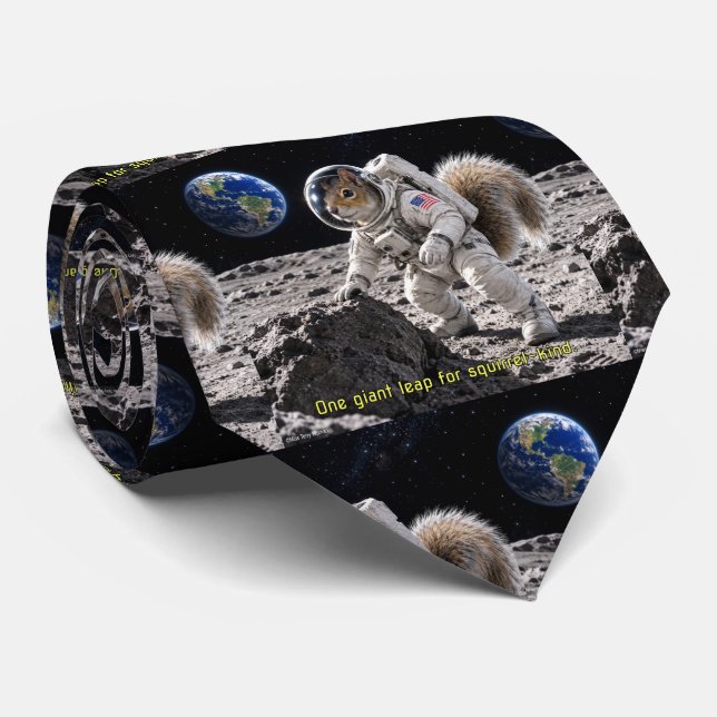 Squirrel Squirrel in Space Tie (Rolled)