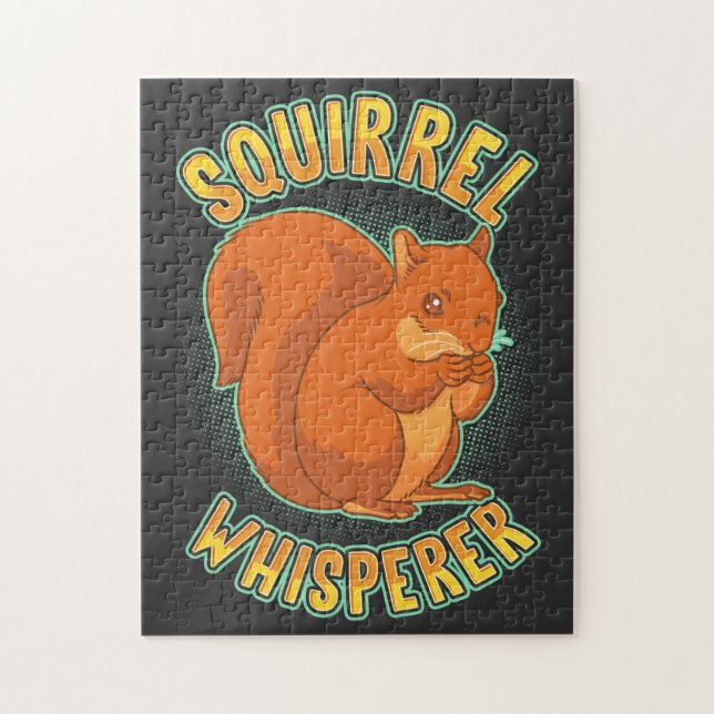 Squirrel - Squirrel Whisperer Jigsaw Puzzle (Vertical)