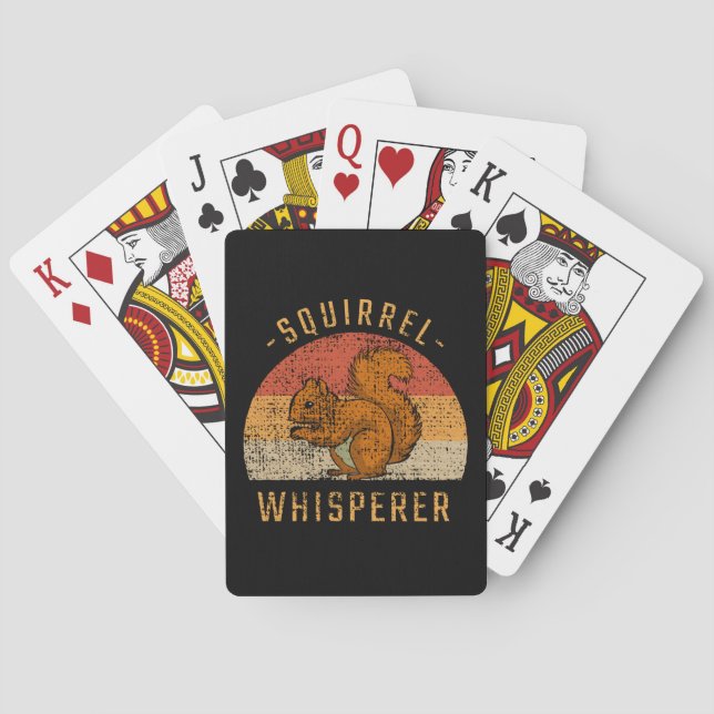 Squirrel - Squirrel Whisperer Playing Cards (Back)