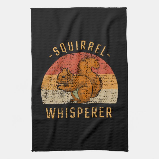 Squirrel - Squirrel Whisperer Tea Towel (Vertical)
