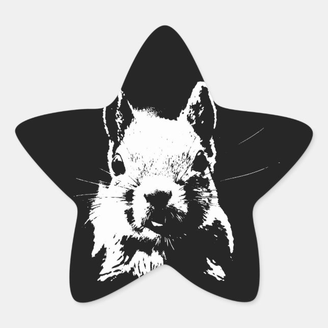 Squirrel Star Sticker (Front)
