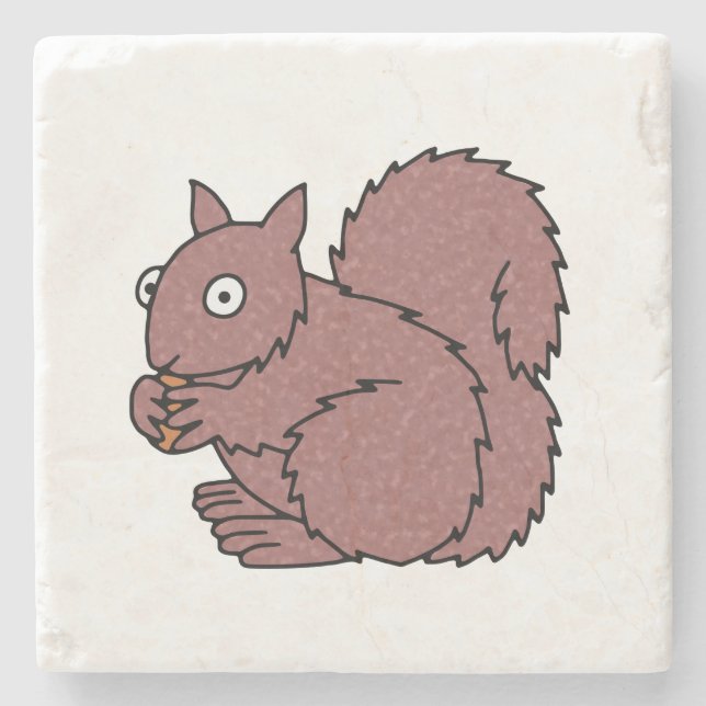 Squirrel Stone Coaster (Front)