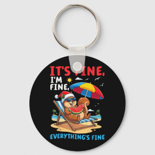 Squirrel Summer Christmas Fine Fine Everythings Key Ring