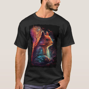 Squirrel sunset retro 70s vintage  3 T-Shirt