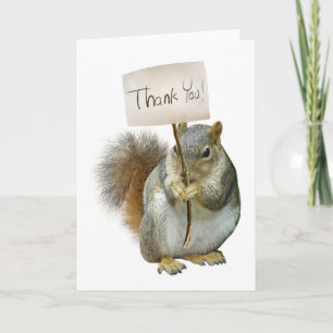 Squirrel Thank You Card