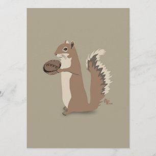 Squirrel Thank You Note Invitation