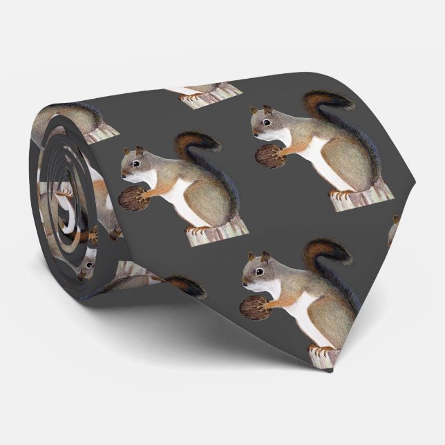 Squirrel Tie (Rolled)