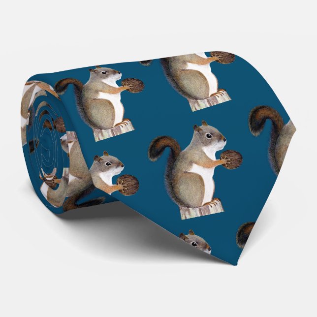 Squirrel Tie (Rolled)