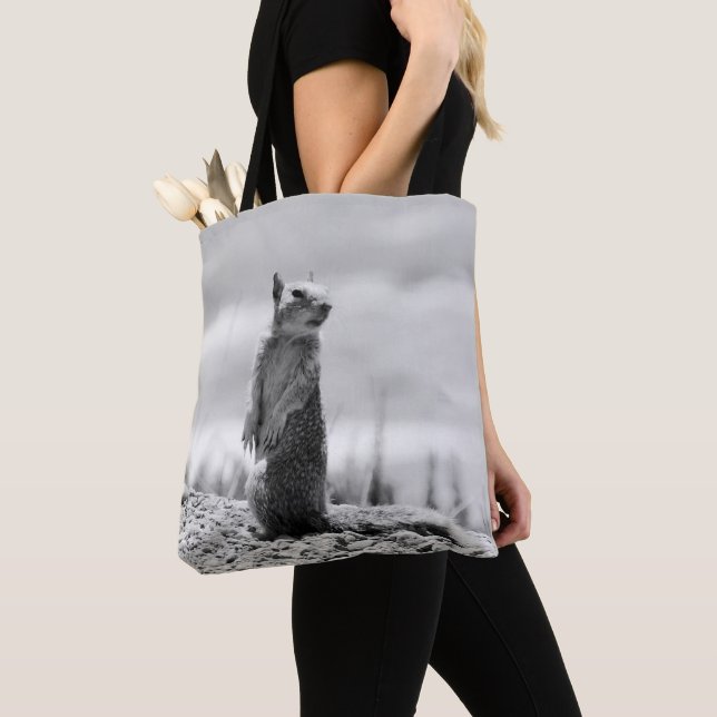 Squirrel Tote Bag (Close Up)