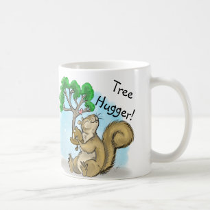 Squirrel Tree Hugger Mug