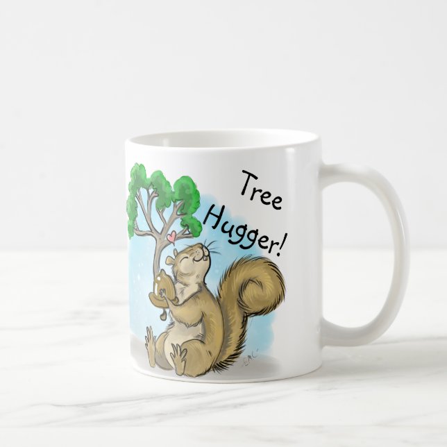 Squirrel Tree Hugger Mug (Right)