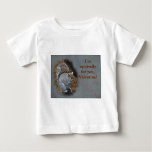 Squirrel Valentine's Day Card Baby T-Shirt