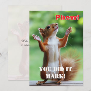 🎓Squirrel Victory Card – Custom Congrats Edition
