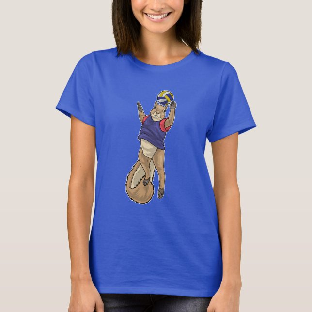 Squirrel Volleyball player Volleyball T-Shirt (Front)
