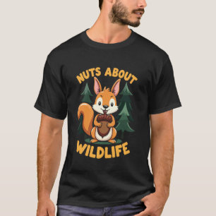Squirrel Watching Enthusiast Wildlife Observer Nat T-Shirt
