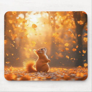 Squirrel Wild Animal Loving Portrait Mouse Mat