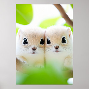Squirrel Wild Animal Loving Portrait Poster