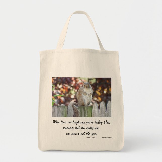 SQUIRREL WISDOM TOTE BAG (Front)