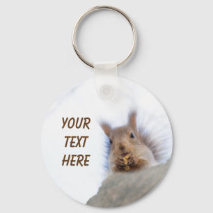 Squirrel with a walnut key ring