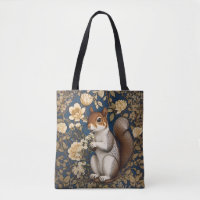Squirrel With Acacia Flowers William Morris