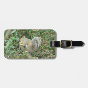 Squirrel with Acorn Custom Luggage Tag