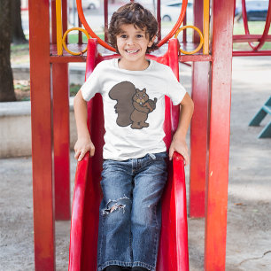 Squirrel with Acorn Cute Woodland Animal T-Shirt