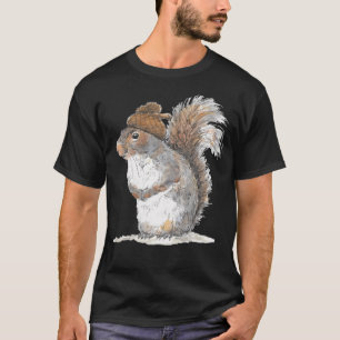 Squirrel With An Acorn Hat T-Shirt