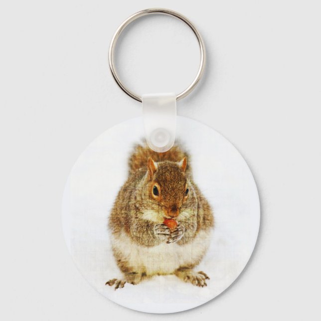 Squirrel with an Acorn Key Ring (Front)
