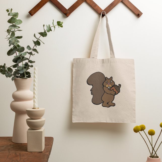 Squirrel With An Acorn Tote Bag (Creator Uploaded)