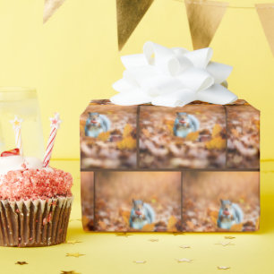 Squirrel With Autumn Acorn Wrapping Paper