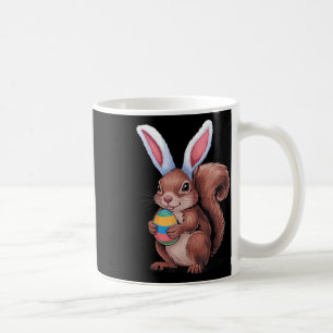 Squirrel With Bunny Ears Funny Easter Kids Boys Gi Coffee Mug