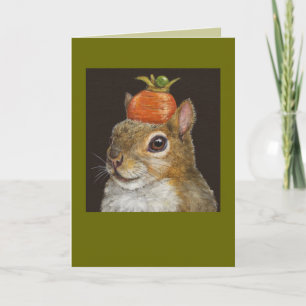 squirrel with carrot card