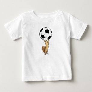 Squirrel with Soccer ball Baby T-Shirt