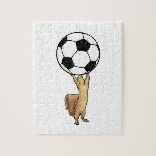 Squirrel with Soccer ball Jigsaw Puzzle