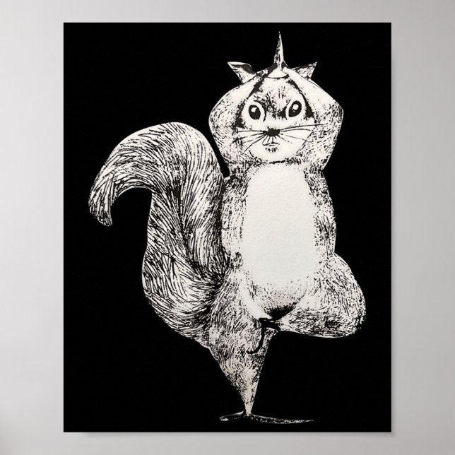 Squirrel Yoga  Poster (Front)