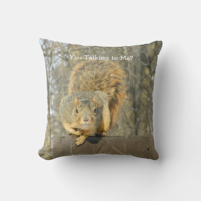 Squirrel (You Talking?)  Cushion (Front)