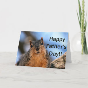 Squirrelly Father's Day Card