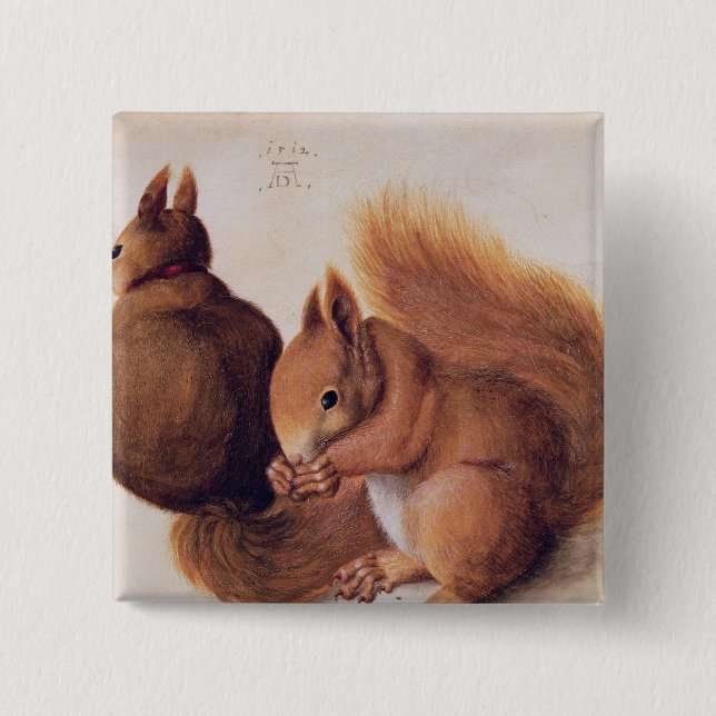 Squirrels, 1512 15 cm square badge (Front)